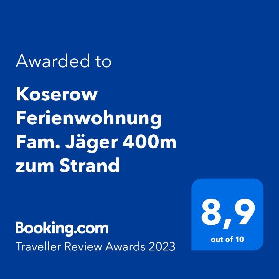 Koserow Ferienwohnung Fam. Jager 400M Zum Strand エクステリア 写真